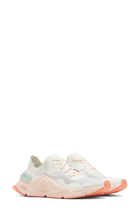 Sorel Kinetic Rnegd Float Sneaker In Sea Salt/ Paradiso Peach