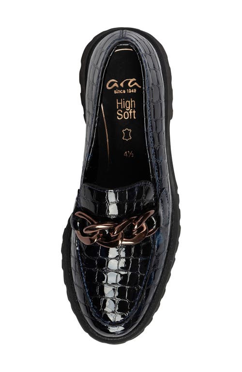 Ara Kiana Bit Loafer In Midnight Blue