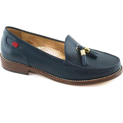 Marc Joseph New York West End Tassel Perforated Loafer, Blue