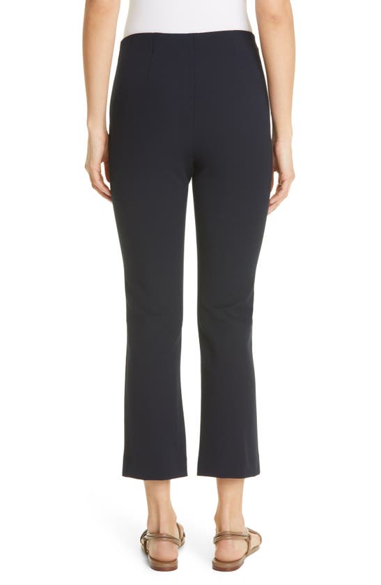 Vince Mid-rise Cropped Kick-flare Pants In Coastal