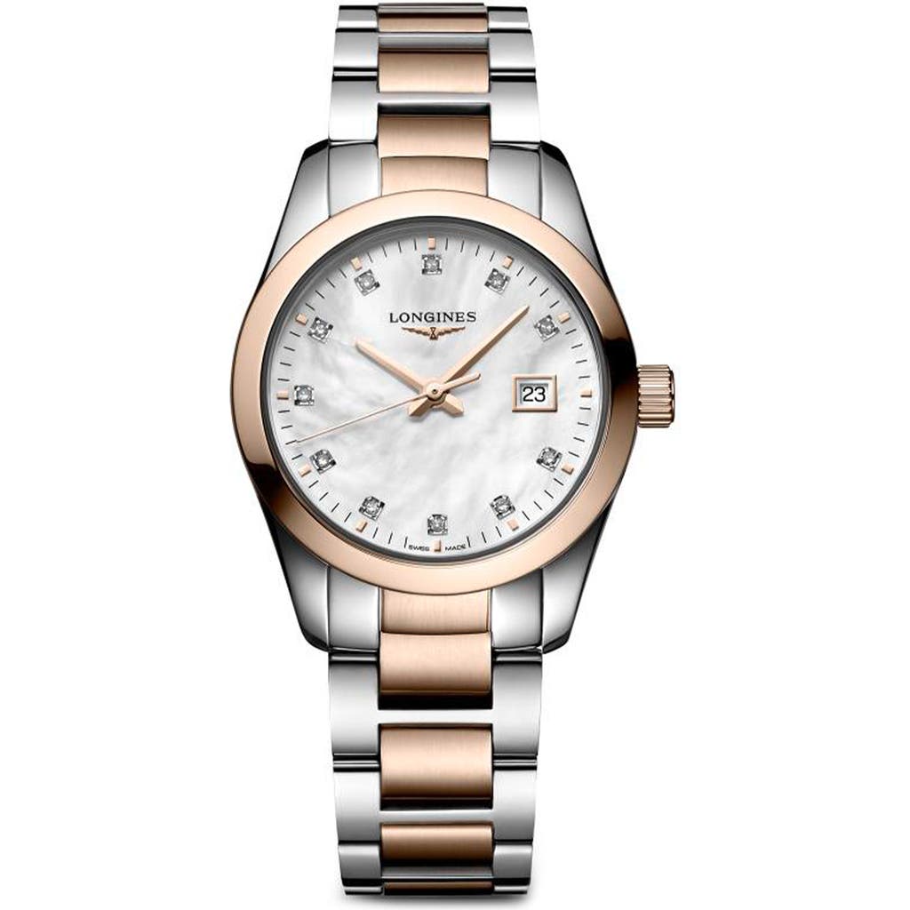 Longines Conquest Classic Diamond Bracelet Watch, 29mm In Gray
