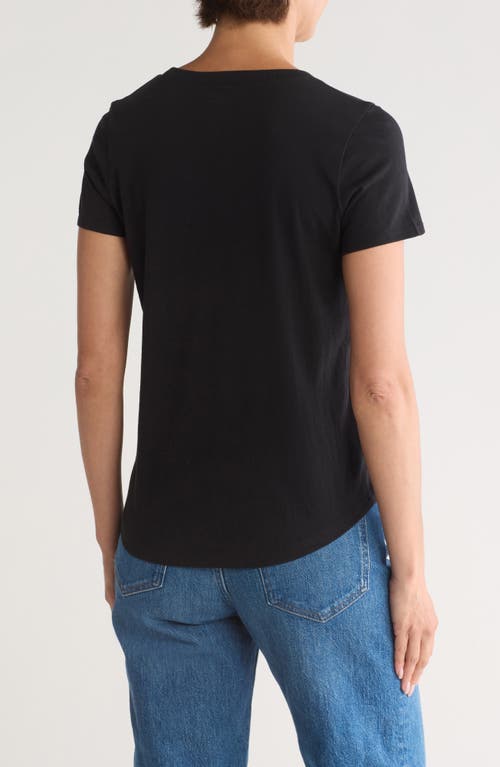 Madewell Vintage Crewneck Cotton T-shirt In True Black