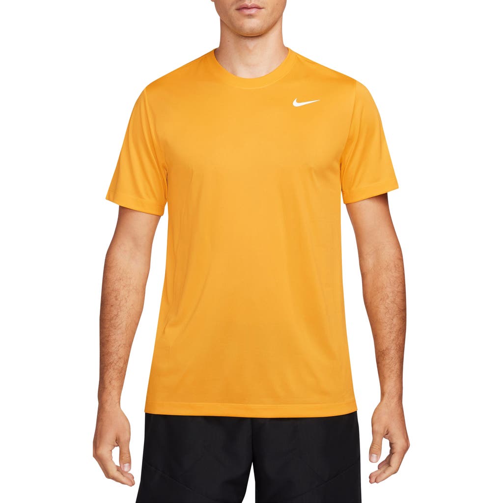 Nike Dri-fit Legend T-shirt In University Gold/white