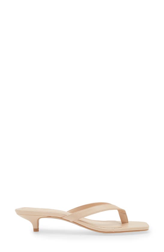 Open Edit Tori Kitten Heel Sandal In Tan Cream