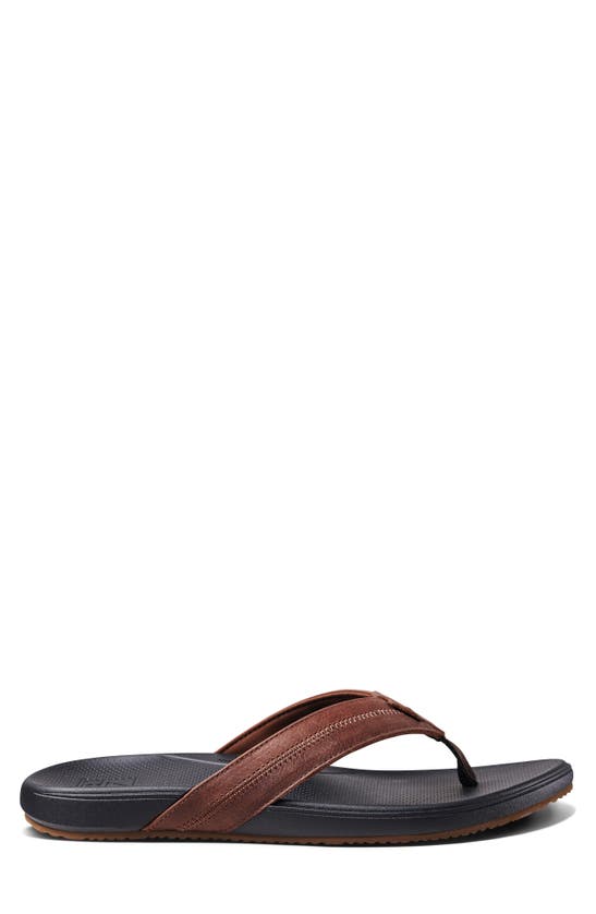 Reef Cushion Phantom 2.0 Flip Flop In Brown/ Black