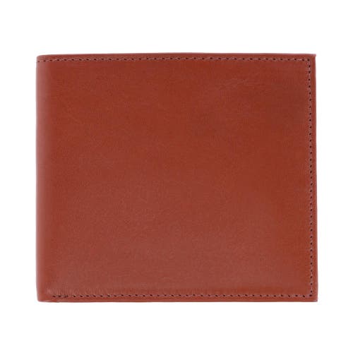 Trafalgar Sergio Genuine Leather 8-slot Bi-fold Rfid Wallet In Tan