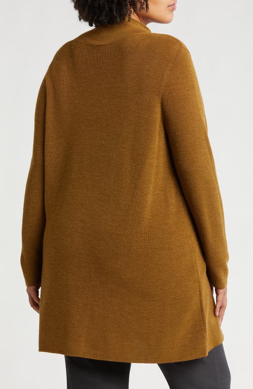 Shop Eileen Fisher Wool Mock Neck Tunic In Gold Leaf