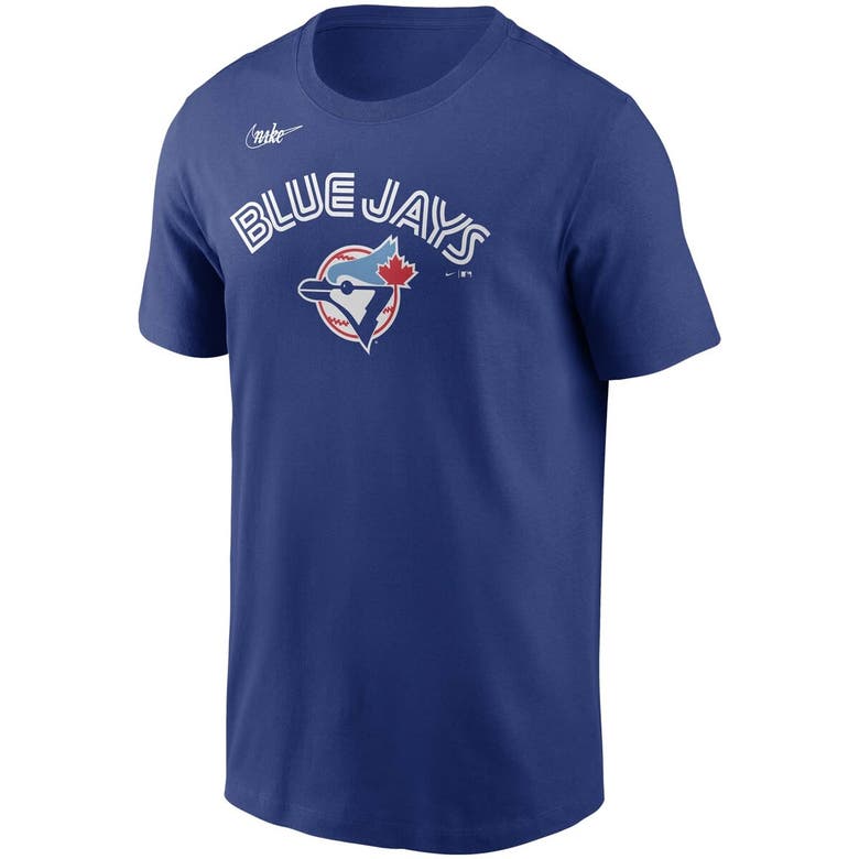 NIKE NIKE ROBERTO ALOMAR ROYAL TORONTO BLUE JAYS COOPERSTOWN COLLECTION NAME & NUMBER T-SHIRT