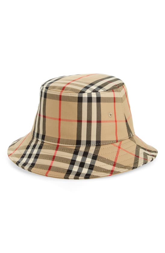 Burberry Gabriel Check Hat In Archive Beige |