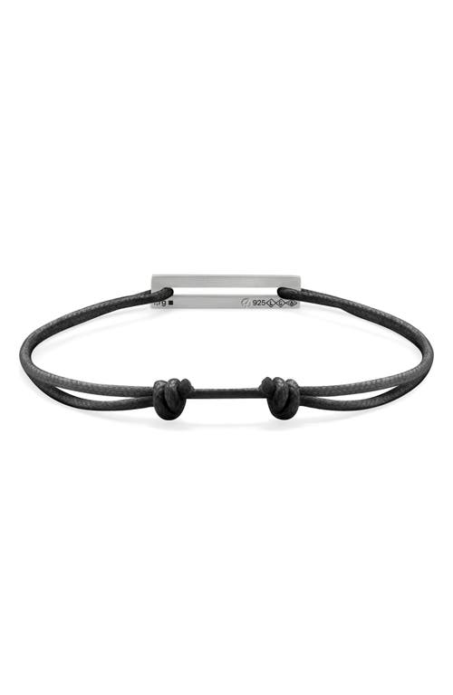 LE GRAMME 1.7G STERLING SILVER & CORD BRACELET 