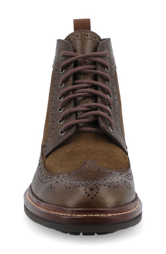 Shop Taft The Boston Longwing Boot In Olive
