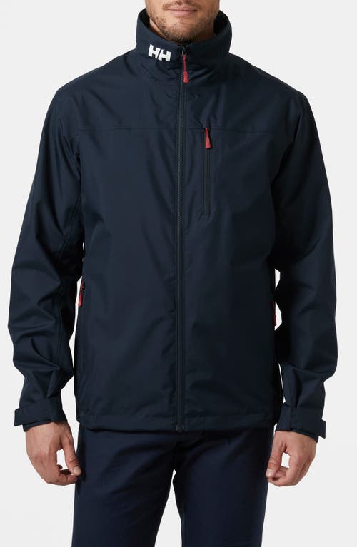 Shop Helly Hansen Crew 2.0 Waterproof Sailing Jacket In Navy