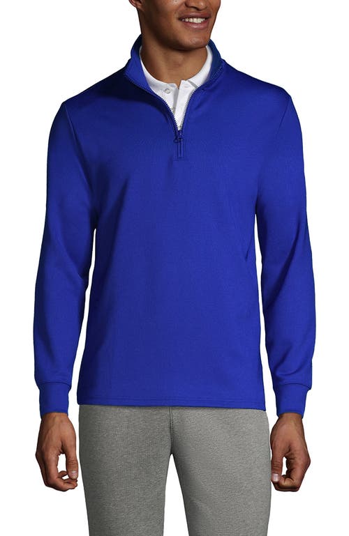 Lands' End School Uniform  Quarter Zip Pullover In Cobalt
