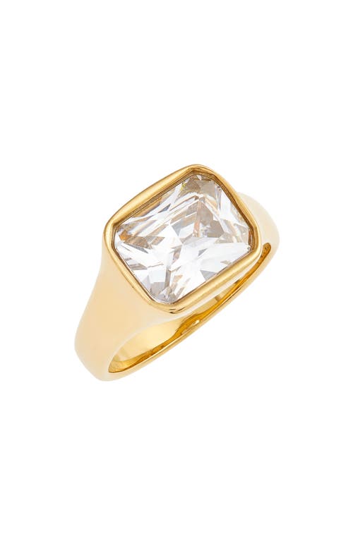BEN ONI Khalia Cubic Zirconia Cocktail Ring in Gold