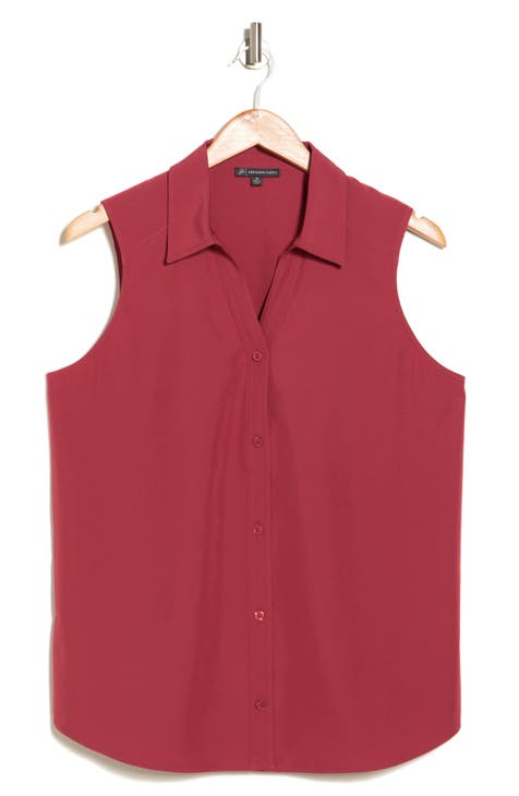 Women's Sleeveless Button-Up Shirts Rack | Nordstrom Rack