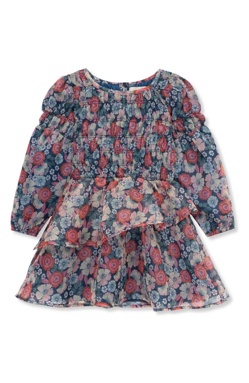 Shop Peek Aren't You Curious Kids' Floral Smocked Dress In Print