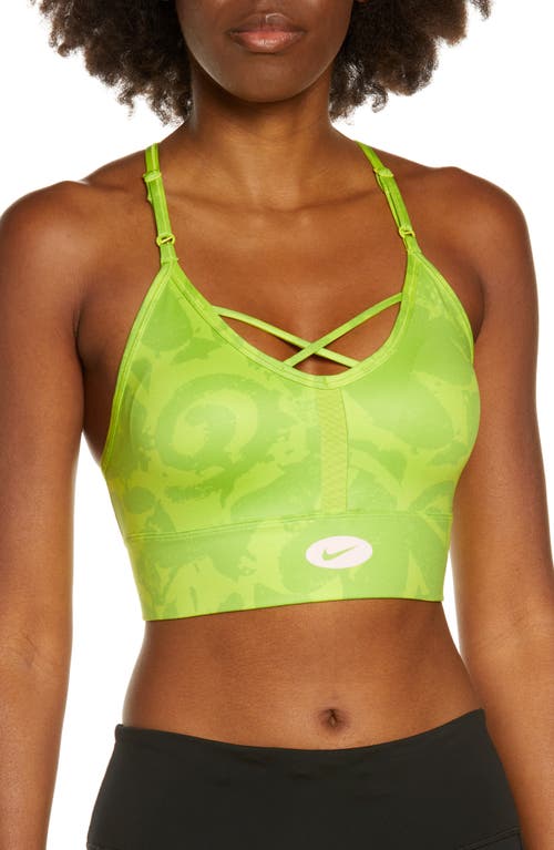 Nike Dri-FIT Indy Icon Sports Bra in Atomic Green/atmosphere