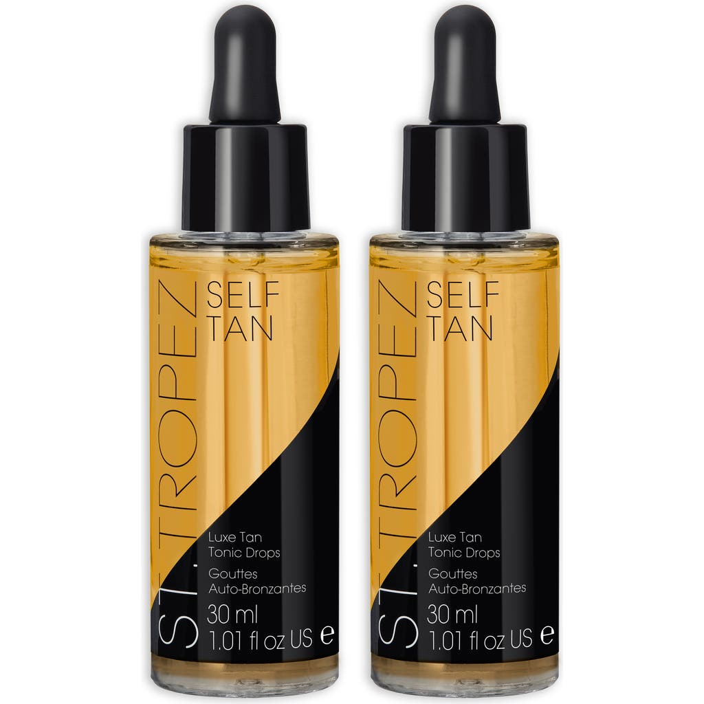 St Tropez St. Tropez Luxe Tan Tonic Glow Drops Duo Set $84 Value In No Color