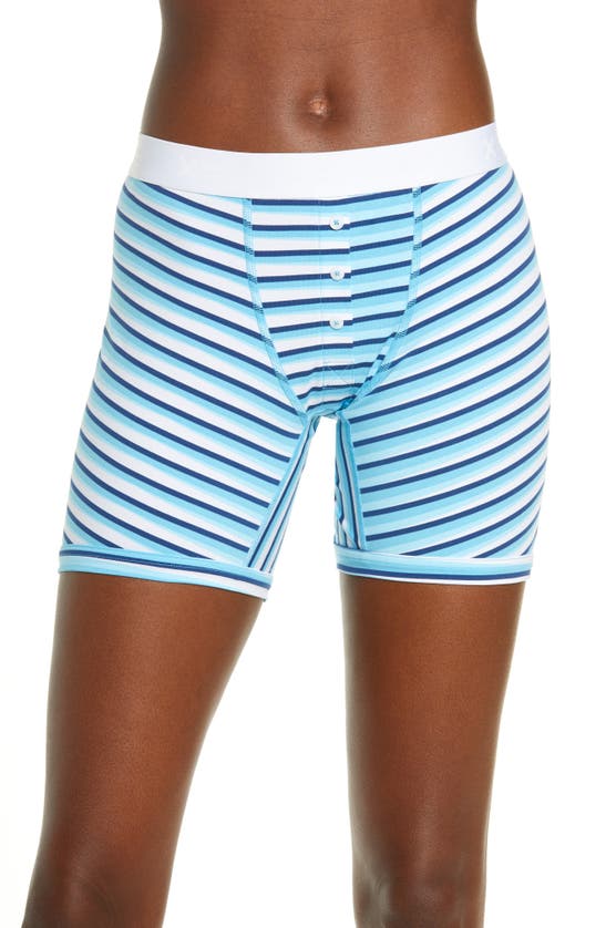 Tomboyx 6-inch Stretch Cotton Boxer Briefs In Waverider