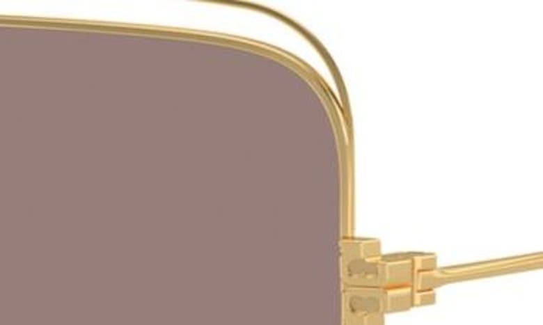 Tory Burch 57mm Eleanor Square Sunglasses In Gold