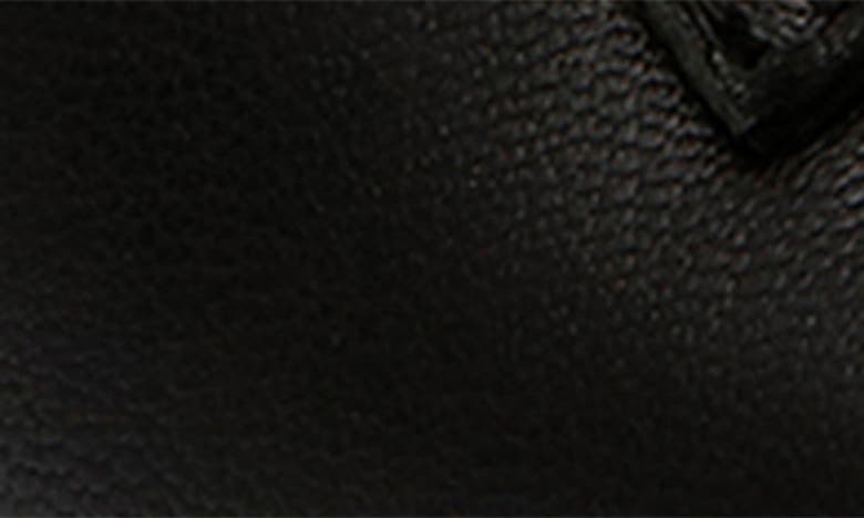 Shop Steve Madden Santana Slide Sandal In Black Leather