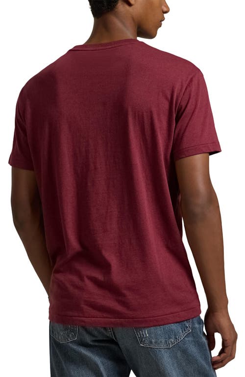 Shop Polo Ralph Lauren Jersey T-shirt In Vintage Port Heather