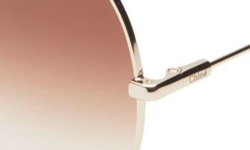 CHLOÉ CHLOÉ 62MM AVIATOR SUNGLASSES