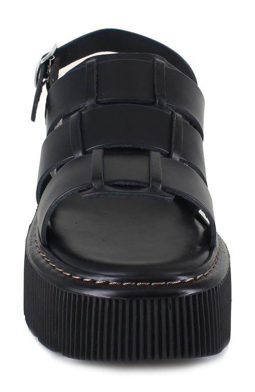 Zigi Kethrina Slingback Strappy Platform Sandal In Blk Leathe