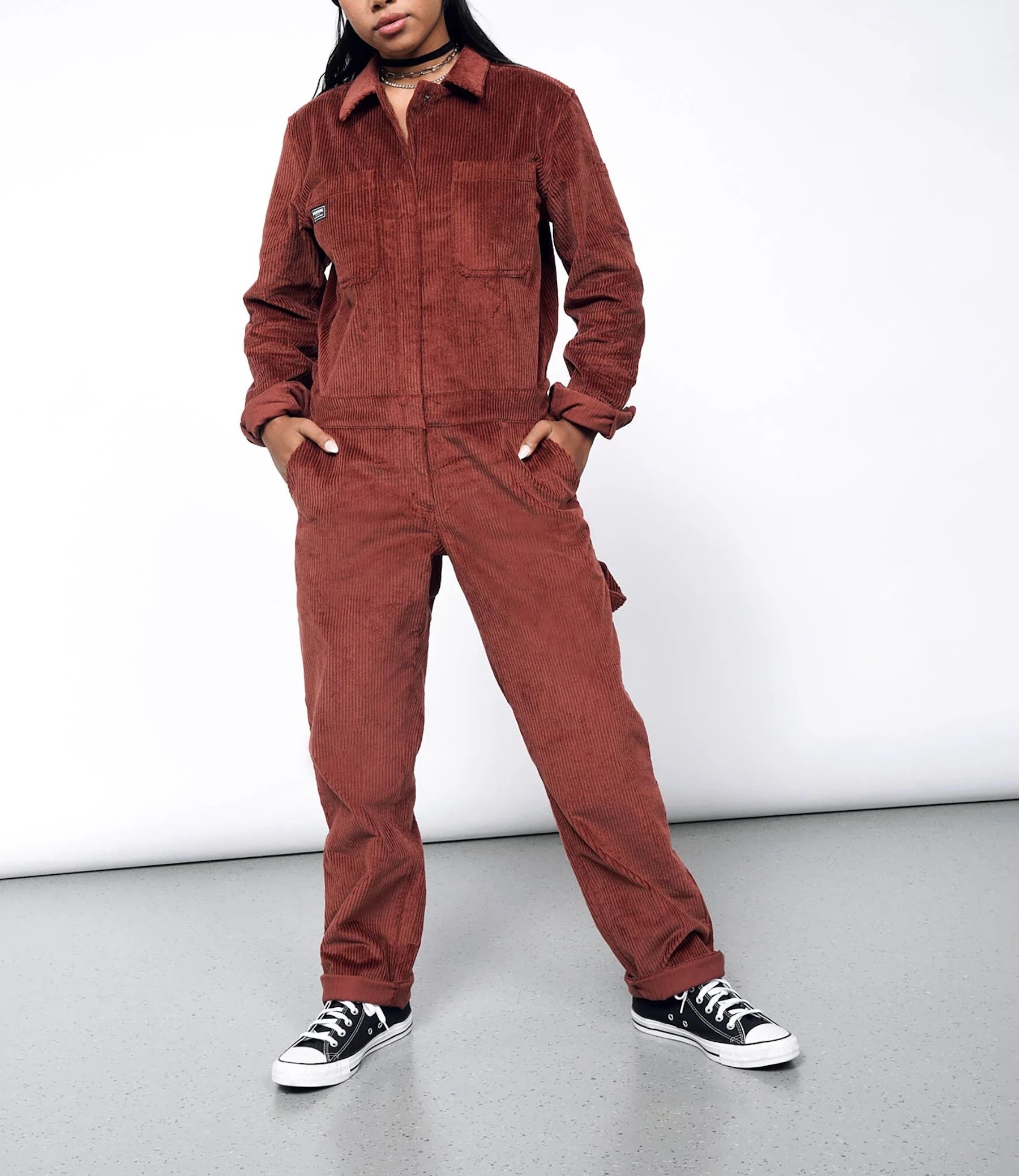 WILDFANG The Essential Long Sleeve Coverall in Cinnamon Cover