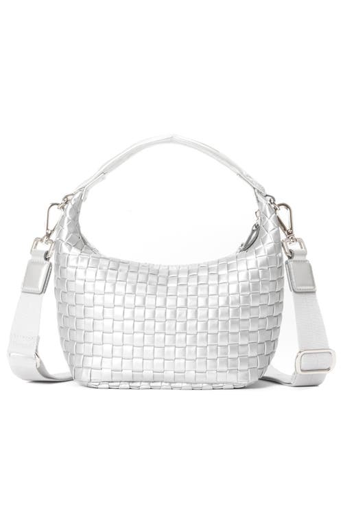 MZ WALLACE MZ WALLACE MINI WOVEN TOP HANDLE HOBO BAG 