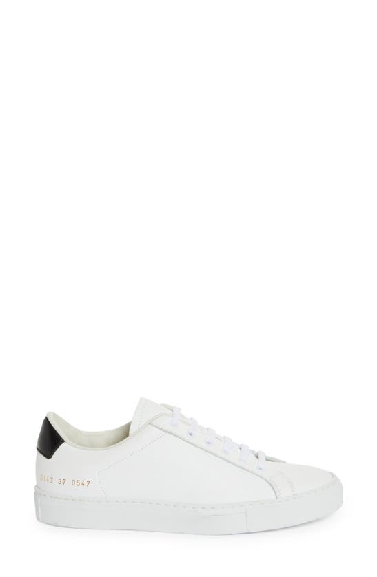 Shop Common Projects Retro Classic Low Top Sneaker In White/ Black