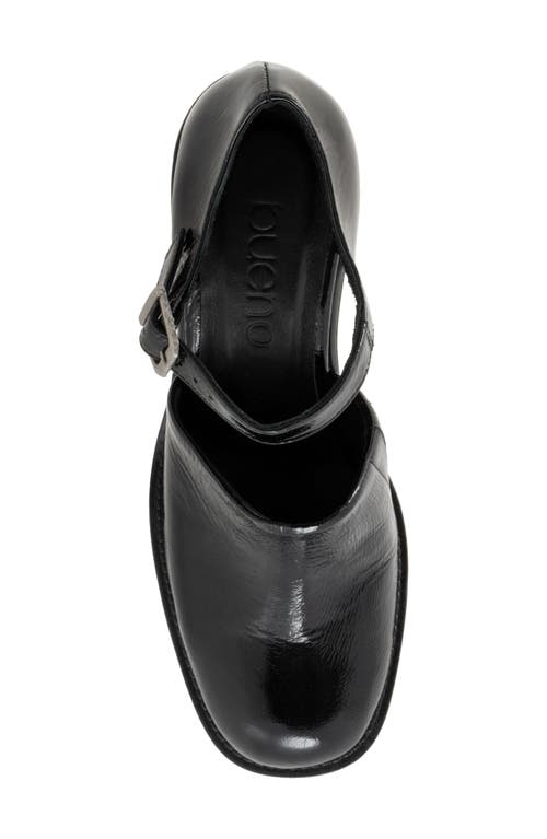 Bueno Rita Block Heel Pump In Black Patent