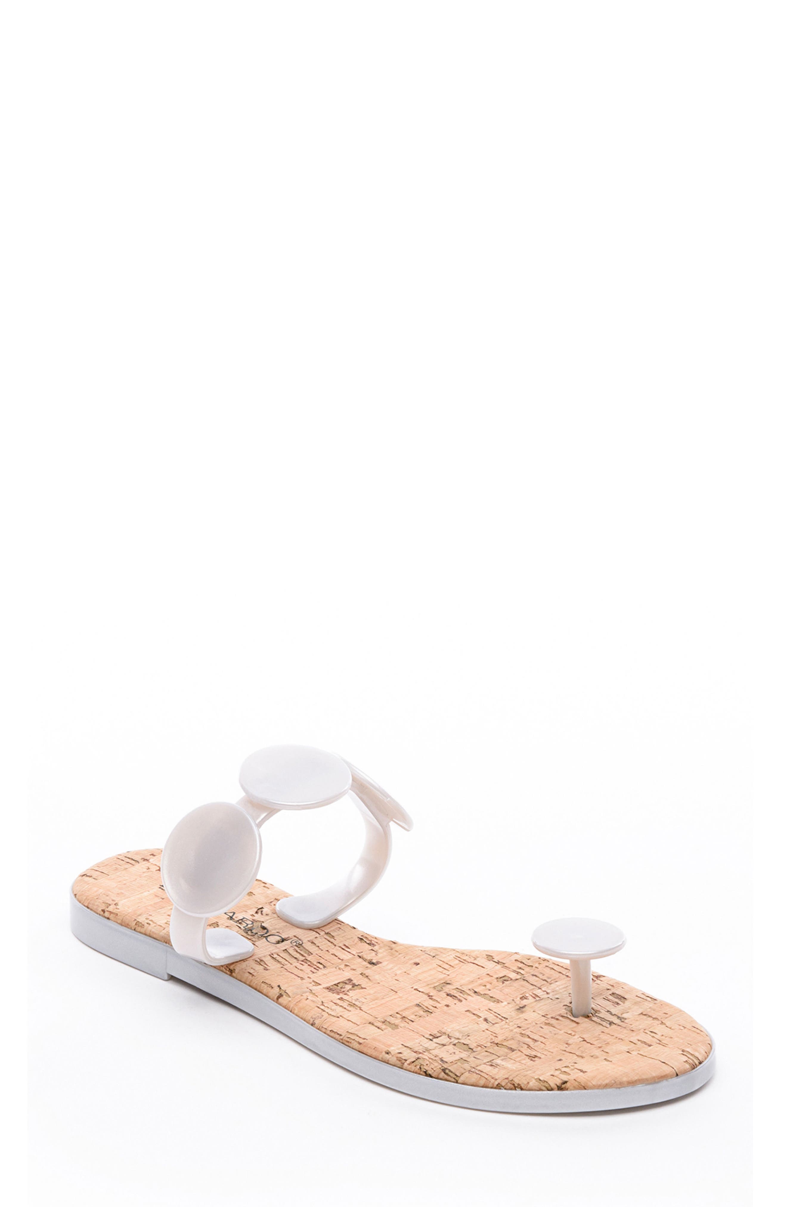 Bernardo New Moon Flip Flop, Metallic