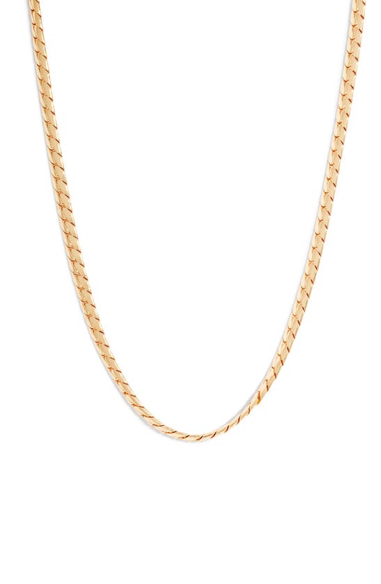 Jenny Bird Priya Large Snake Chain Necklace In High Polish Gold