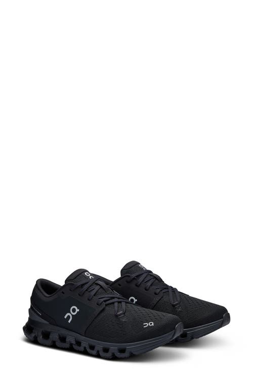 Shop On Cloud X 4 Training Shoe In Black/eclipse