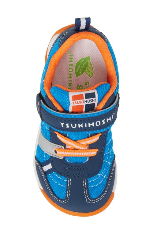 Shop Tsukihoshi Kaz Washable Sneaker In Navy/tangerine