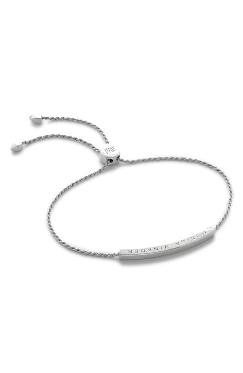 Monica Vinader Linear Mini Friendship Chain Bracelet in Sterling Silver at Nordstrom