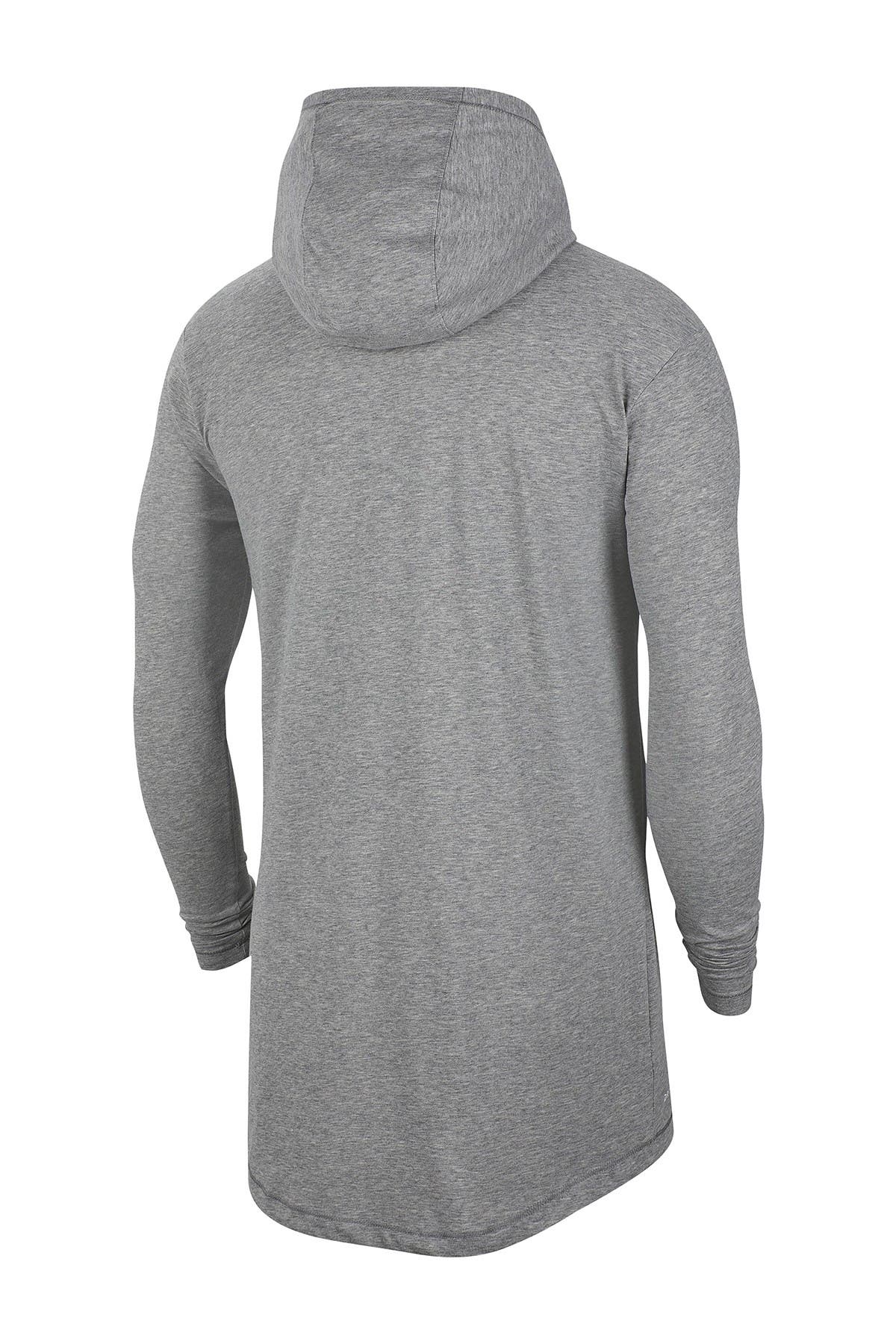 nike dri fit long sleeve shirt with hood