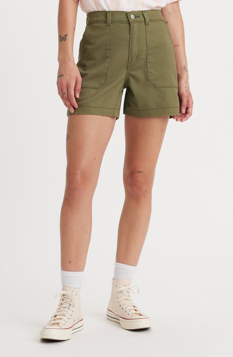 Denim Utility Shorts