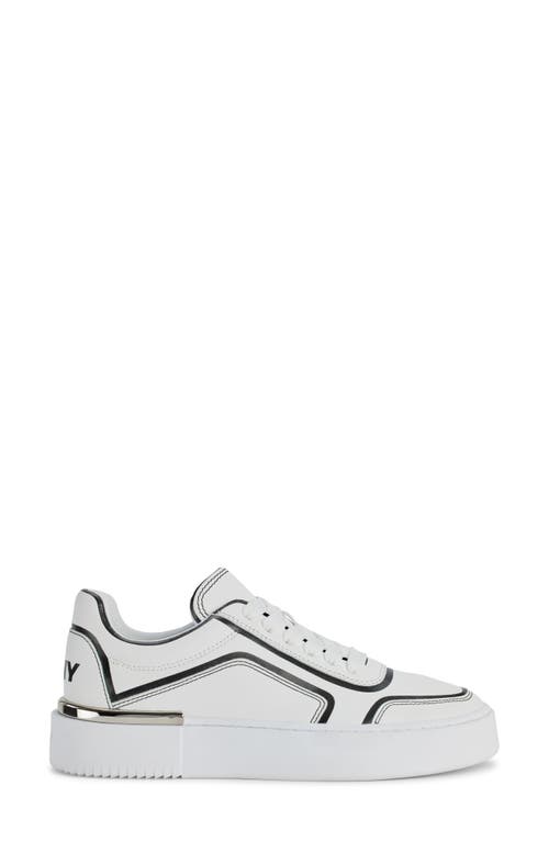 Shop Dkny Baylor Platform Sneaker In White/black