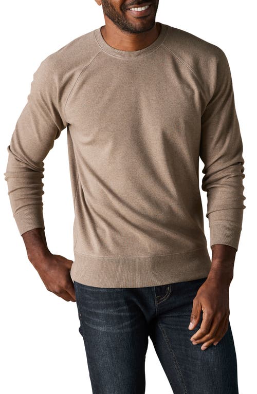 The Normal Brand Puremeso Everyday Crewneck Sweatshirt in Taupe 