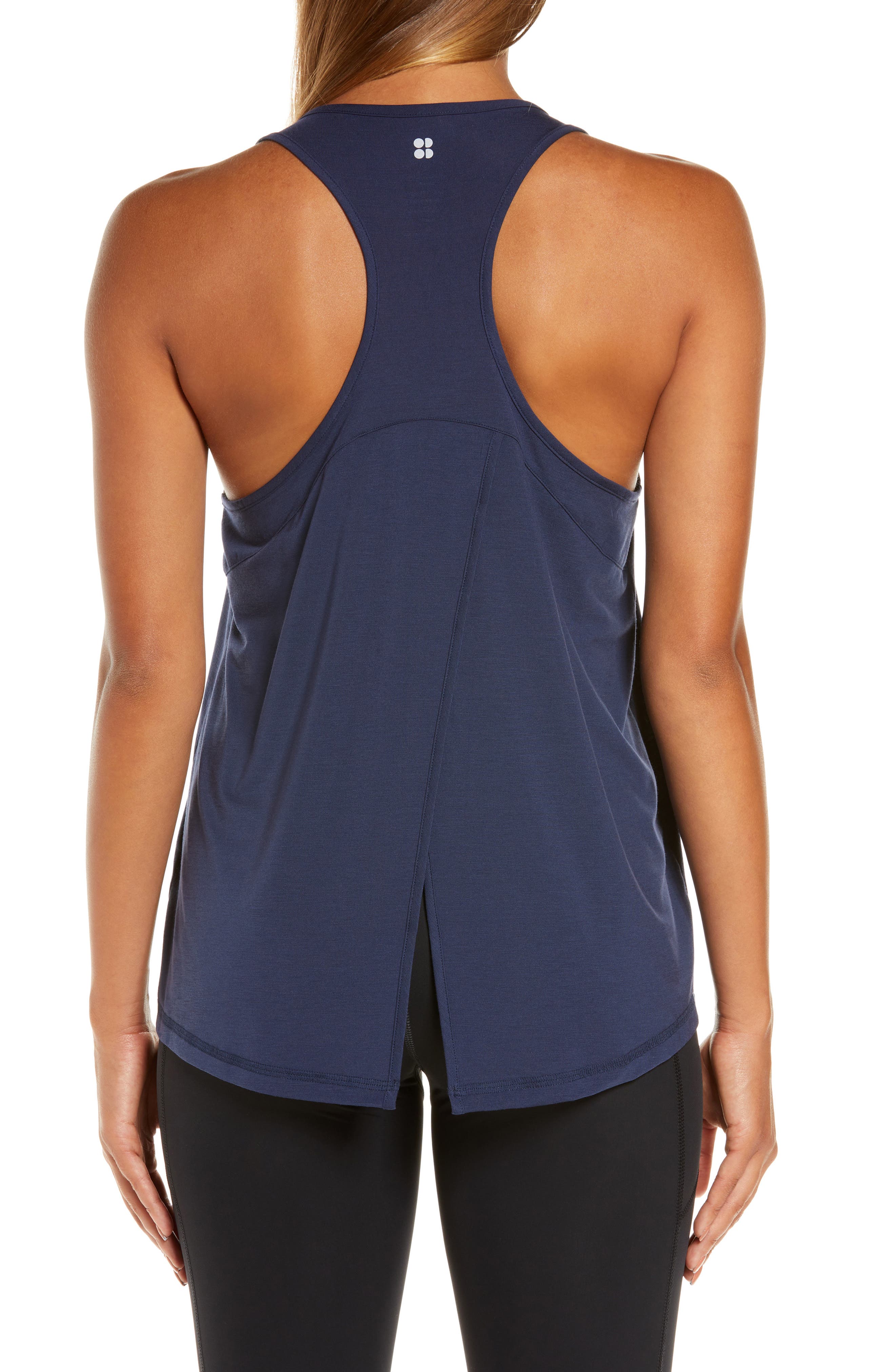 navy yoga top