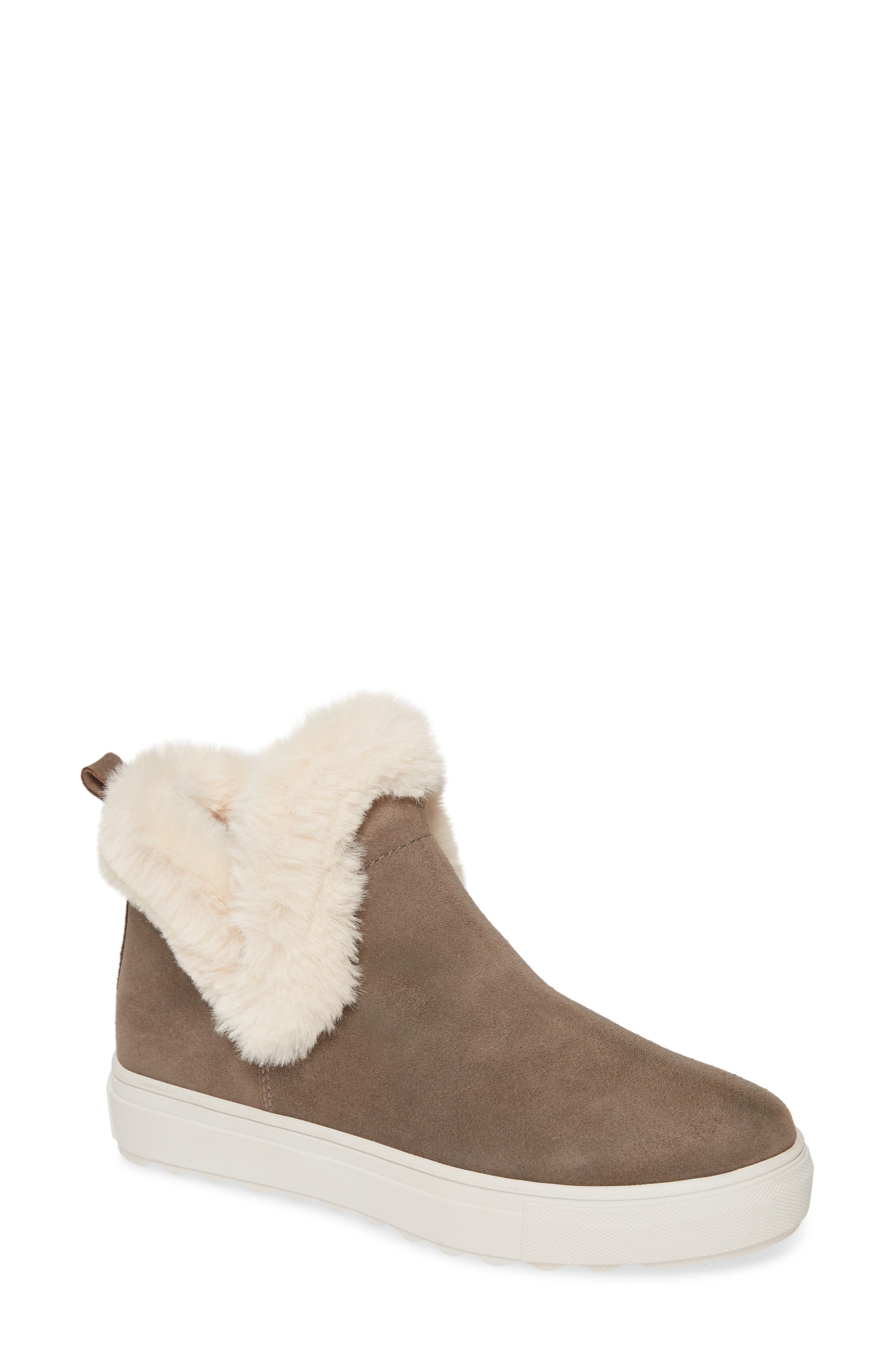 fur lined sneaker boots