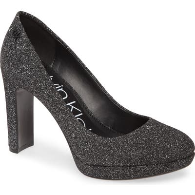 Calvin Klein Premda Platform Pump, Black