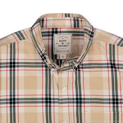 HOPE & HENRY POPLIN BUTTON DOWN SHIRT 