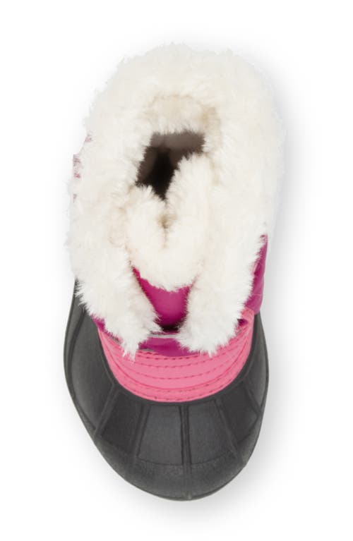 Sorel Kids' Snow Commander Insulated Waterproof Boot In Tropic Pink/deep Blush