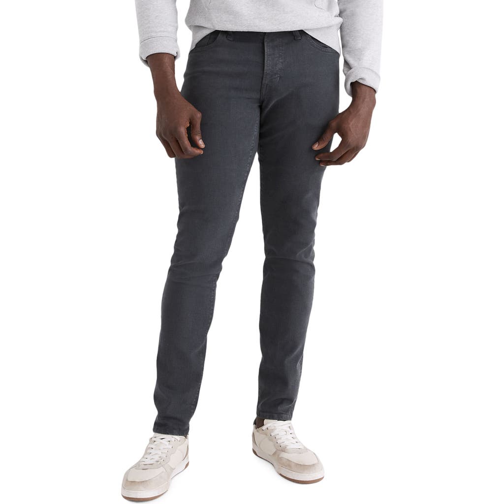 Madewell Garment Dyed Athletic Slim Jeans In Thunder Cloud