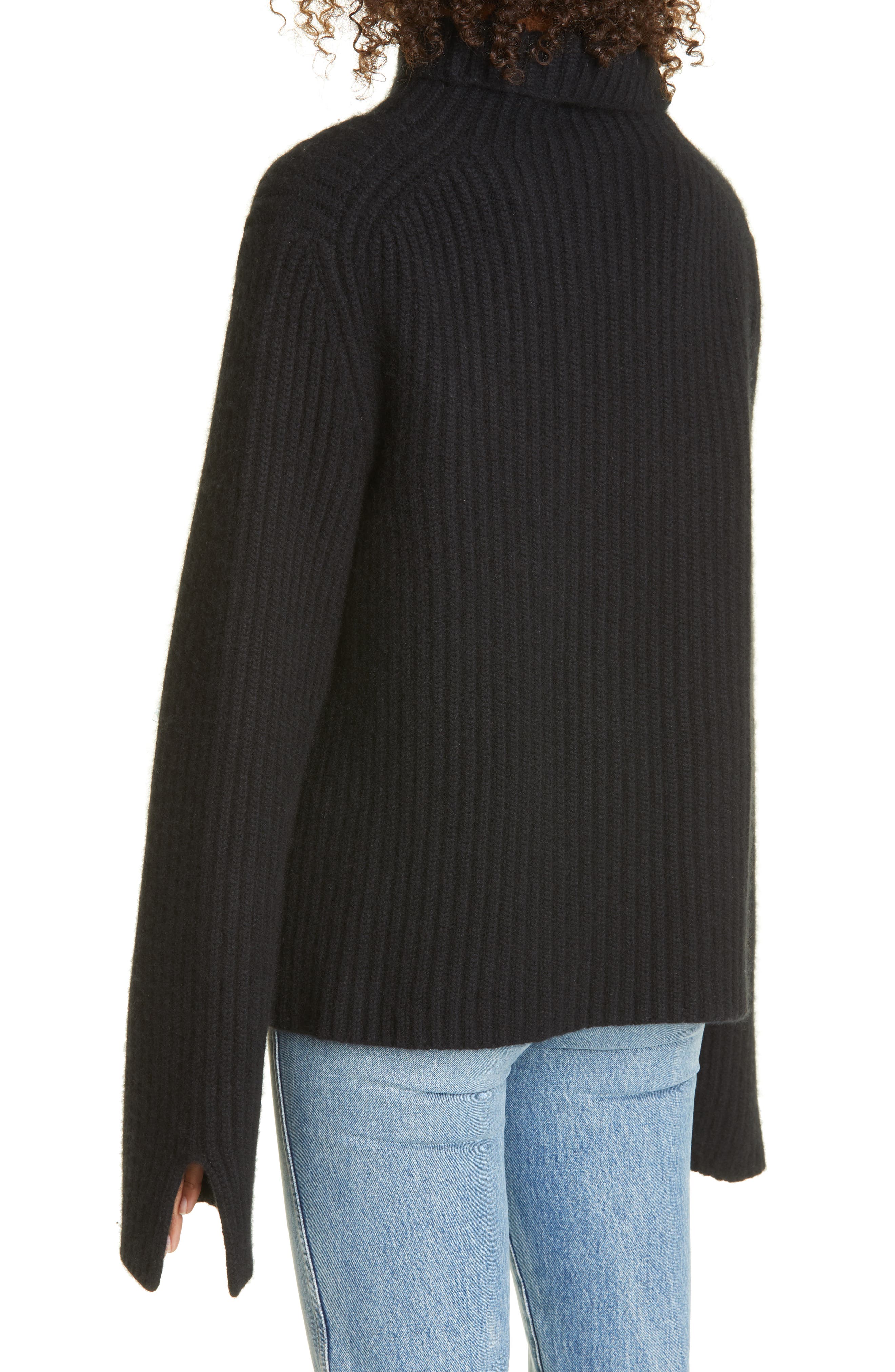 Khaite Molly Rib Cashmere Turtleneck 