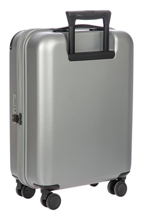 Bric's Amalfi 21" Carry-on Spinner Suitcase In Silver/black