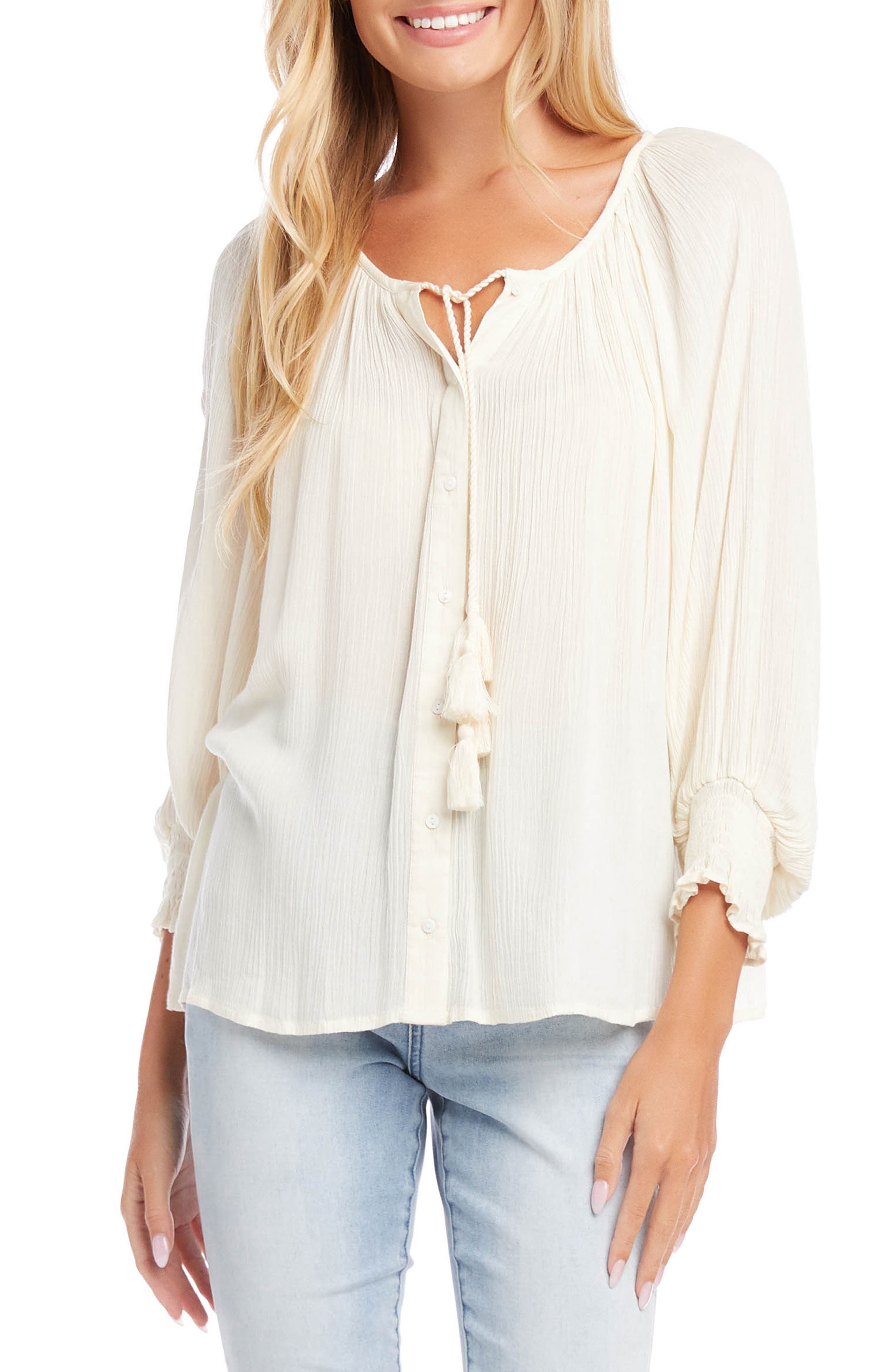 boho white tops | Nordstrom